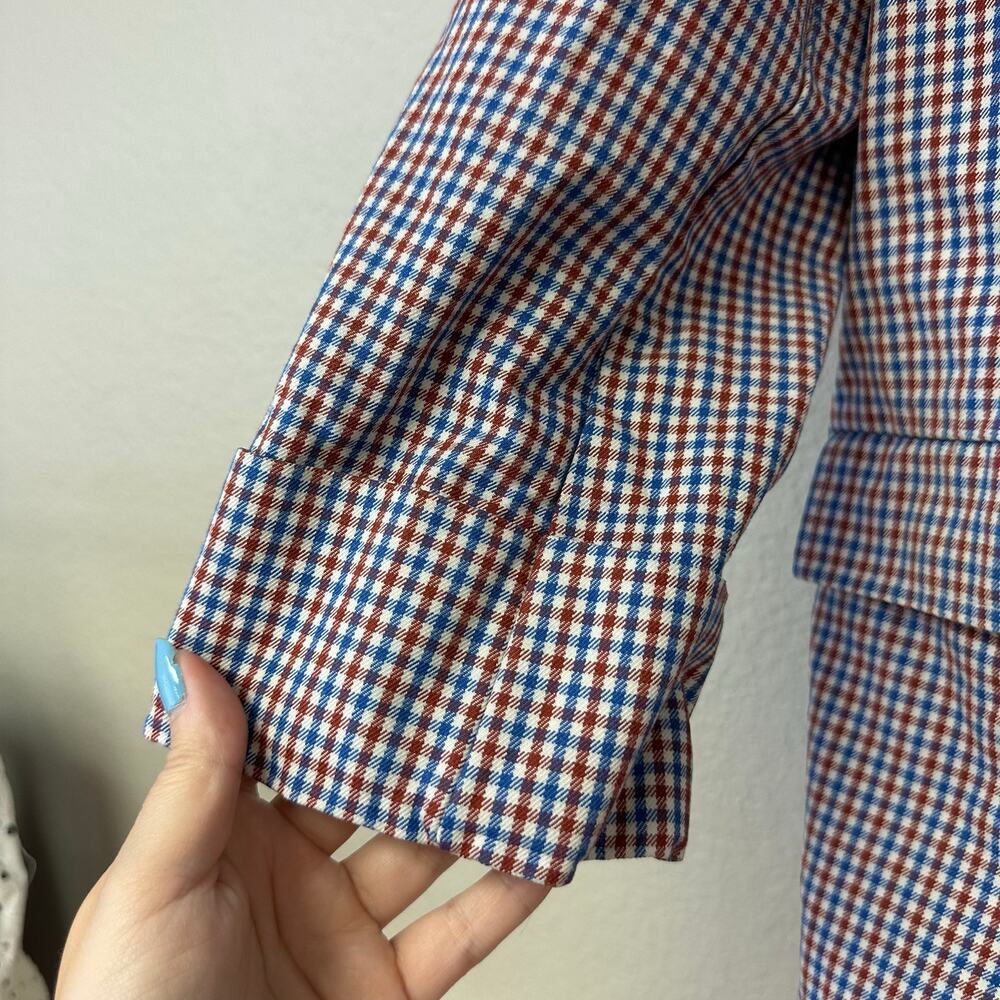 Rita Row Camelia Double Breasted Check Blazer Blu… - image 7